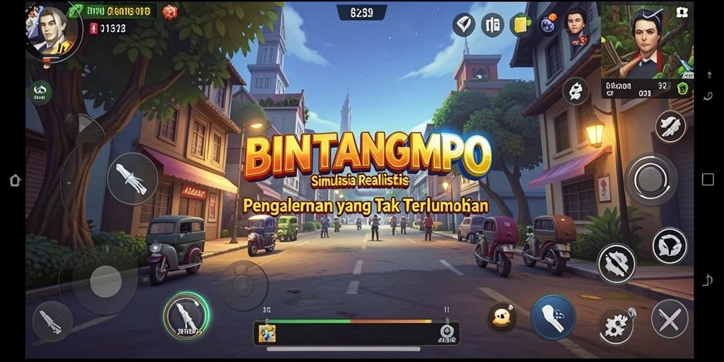 Gameplay menarik dengan grafis realistis di BINTANGMPO.