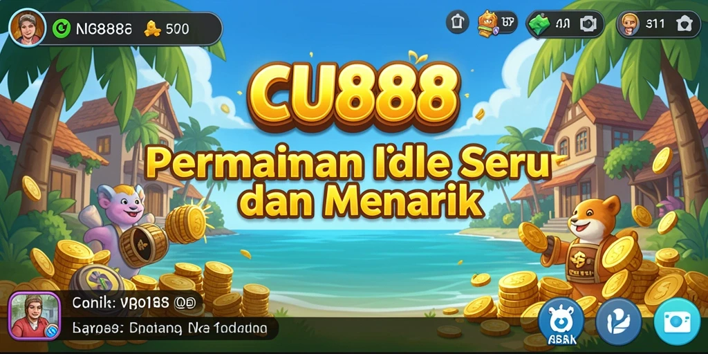 Tampilan gameplay CU888 yang seru dan menarik dalam genre Idle.