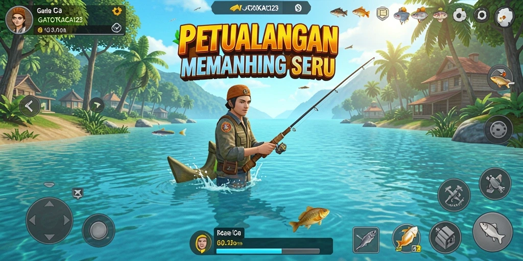 Tampilan gameplay GATOTKACA123 yang menawan saat memancing