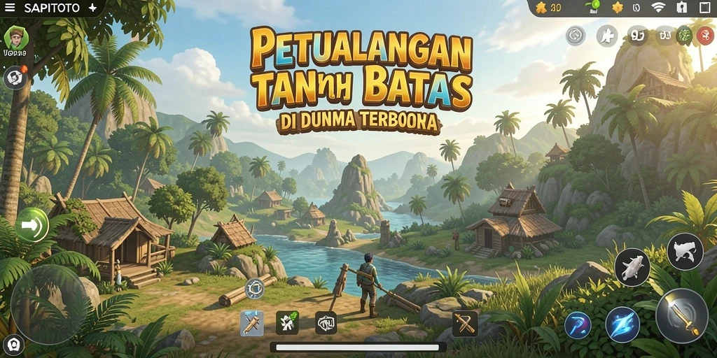 Tampilan gameplay seru di dunia terbuka SAPITOTO.